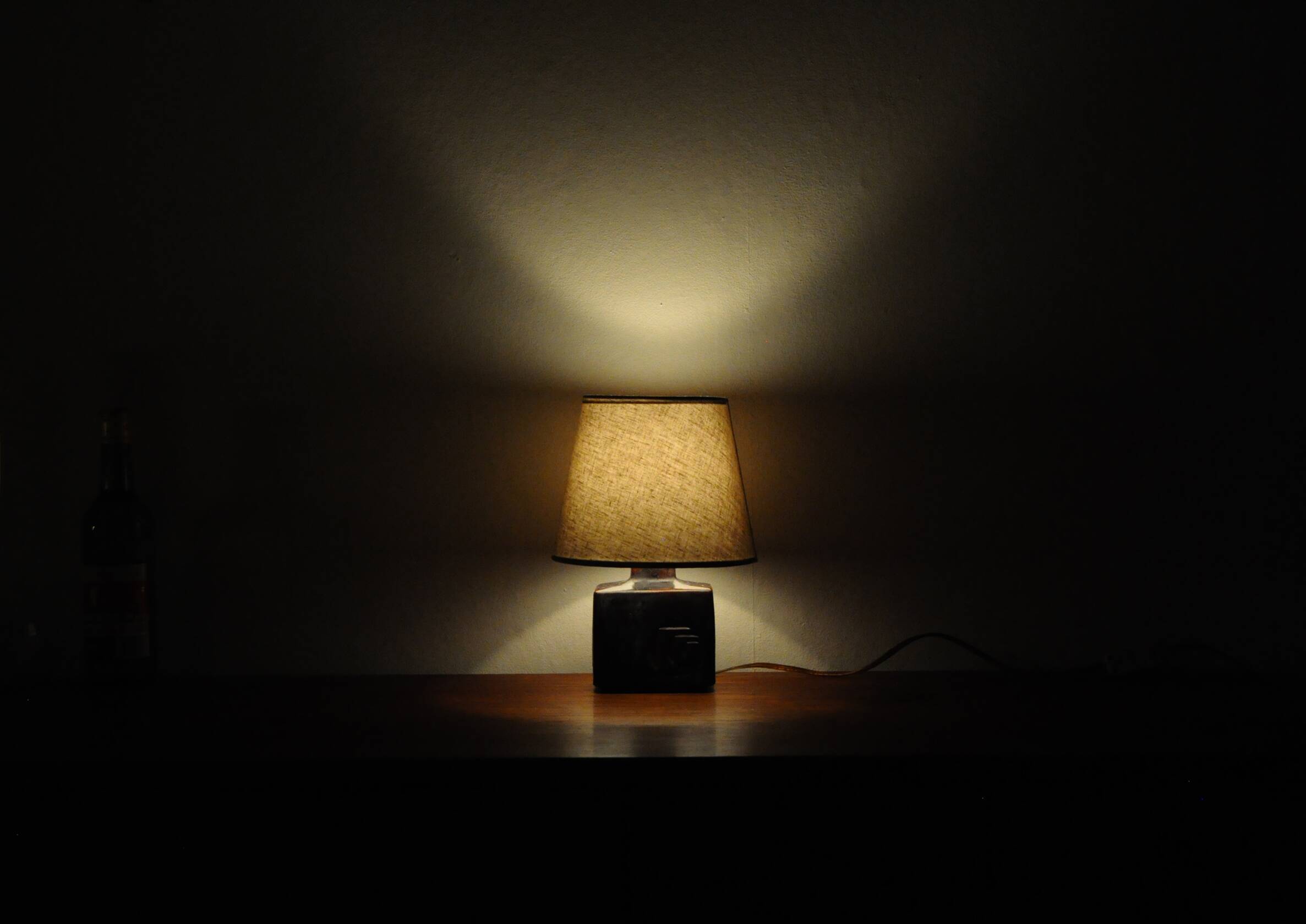 Glazed Stoneware Table Lamp by Desiree Stentøj, Denmark