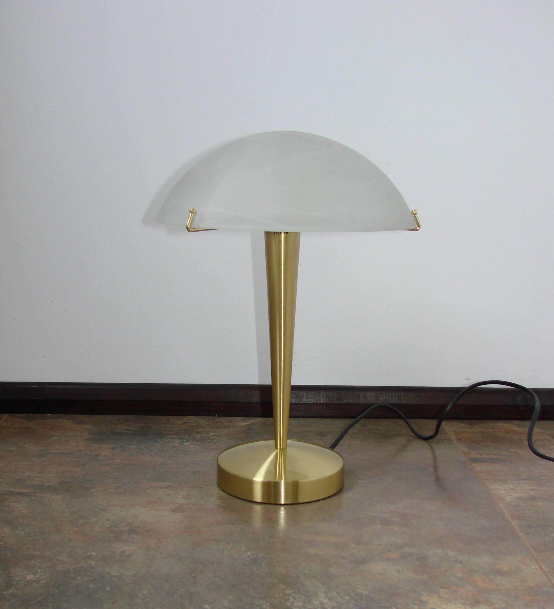 Modern table lamp – 2000s, gold base, glass, E14