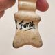 Set of 12 vintage knife rests in earthenware signed forah