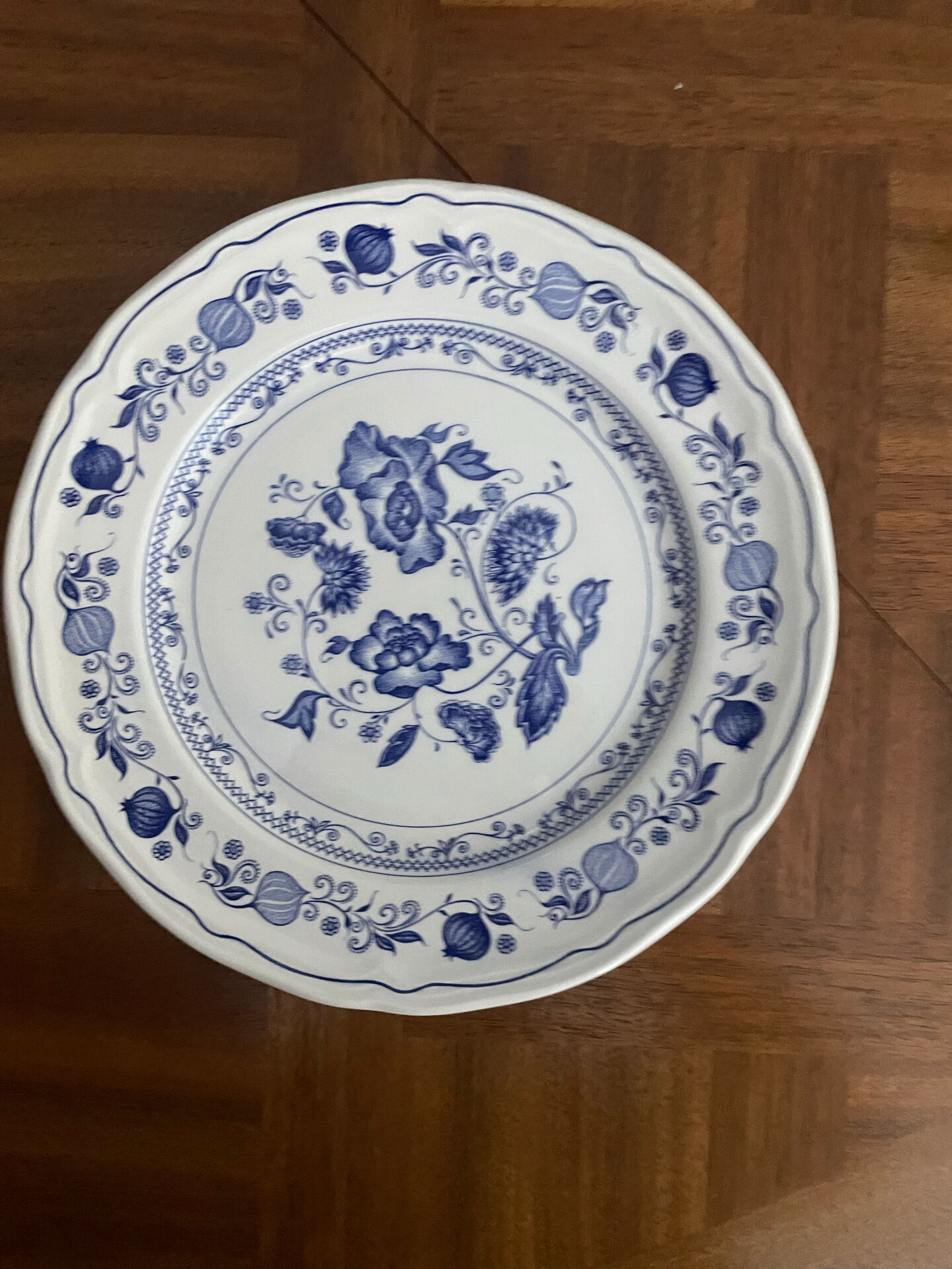 Service de table, ancien bleu–27 pièces