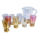 Orangeade set in colored glass