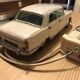 Peugeot 404 remote-controlled car from the 60s. France Jouets brand.