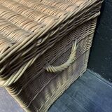 Old wicker trunk