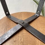 Biénaise fixed industrial workshop stool, circa 1940