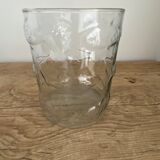 Glass jar pattern fish lid metal