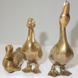 Brass/vintage duck set