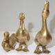 Brass/vintage duck set