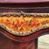 Display Case in Marquetry & Martin Varnish Napoleon III Louis XV Style
