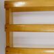 Grand coat rack Auböck Carl Mid-Century in beech with 8 brass hooks, 1950s.