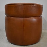 Sheep leather pouf