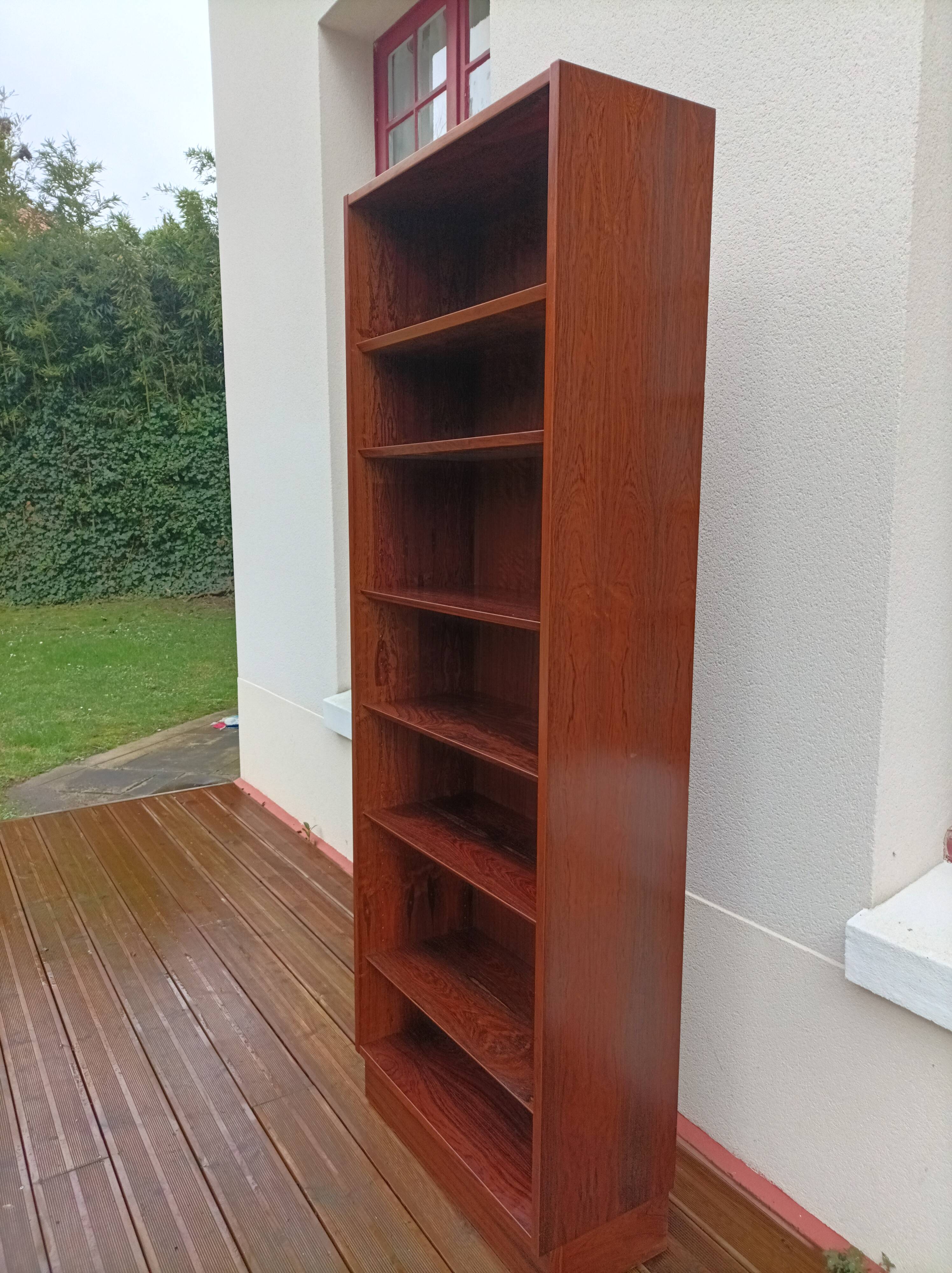Rosewood bookcase by poul hundevad for hundevad & co. denmark, 1970