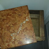 Bedside table with pink marble 1940/1950