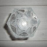 Small white crystal vase (Height 13 cm)
