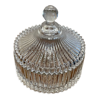 Large glass sugar bonbonnière