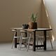 Solid oak farmhouse table, 1970 – Handcrafted