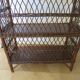 Bookcase - Bibus - 3 levels - woven rattan - bamboo - Vintage - 70s