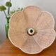 Vintage Pink Rattan Pendant Lamp