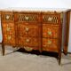 Rosewood and Mahogany chest of drawers, Louis XV / Louis XVI Transition style – Late 19th century