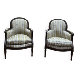 Pair of armchairs - Louis XVI style bergères