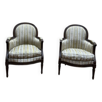 Pair of armchairs - Louis XVI style bergères
