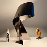 Ribbon Design Claire Norcross limited edition chrome brown table lamp