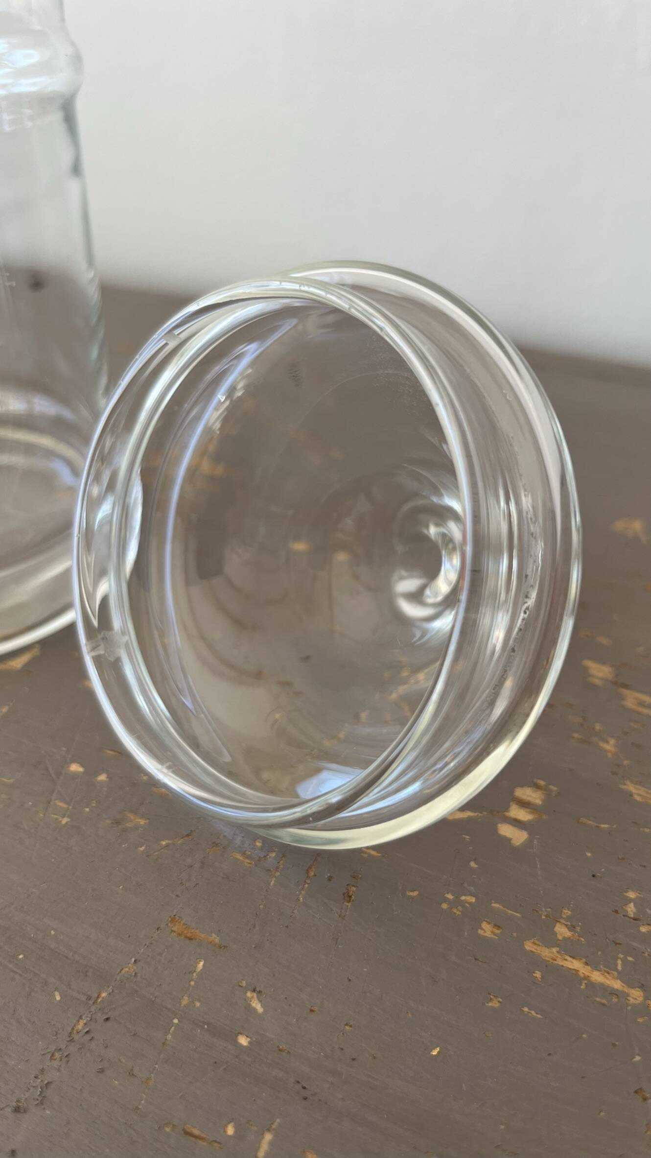 Glass apothecary jar