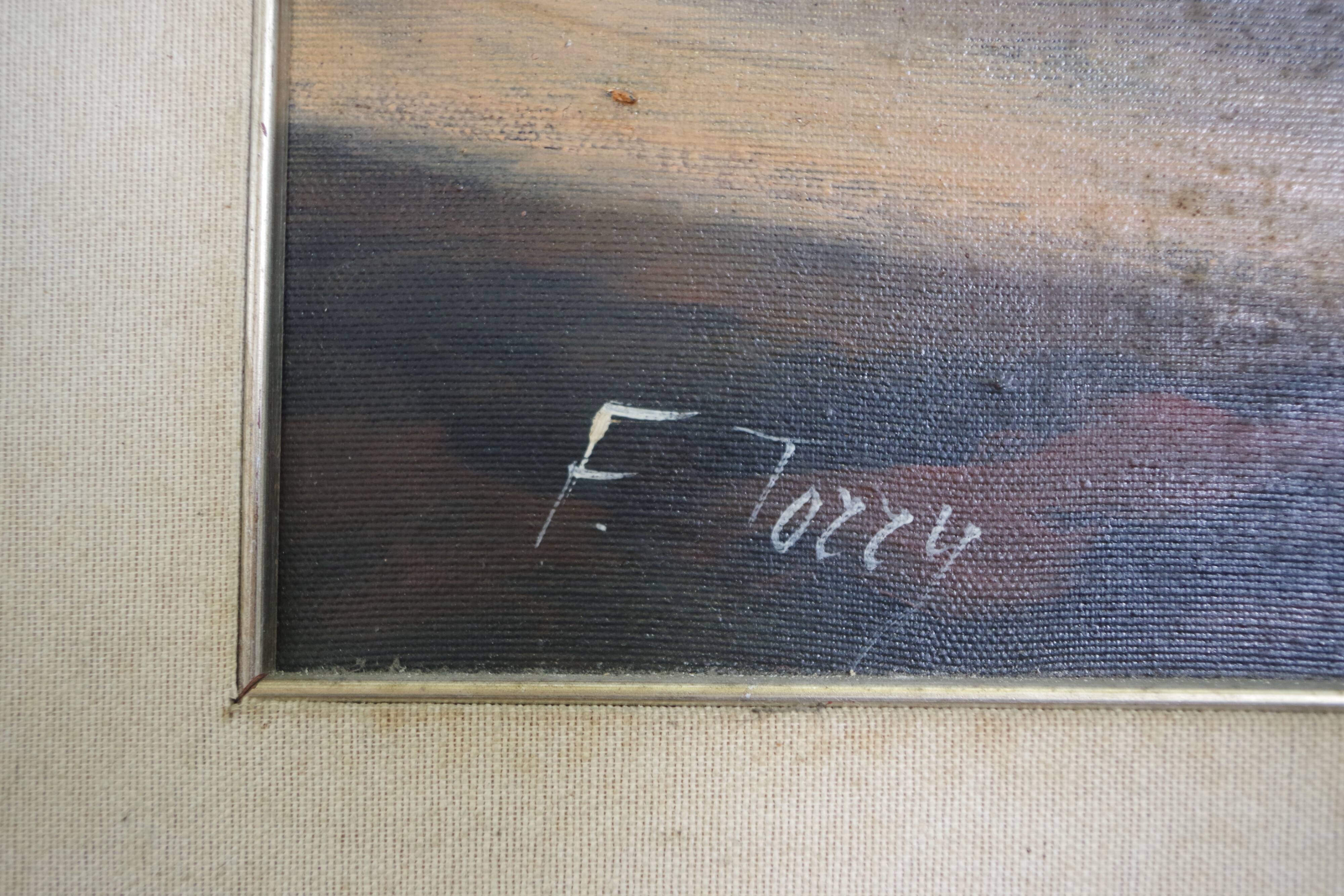 Oil painting on canvas, Francis Torry Brescia, 1977