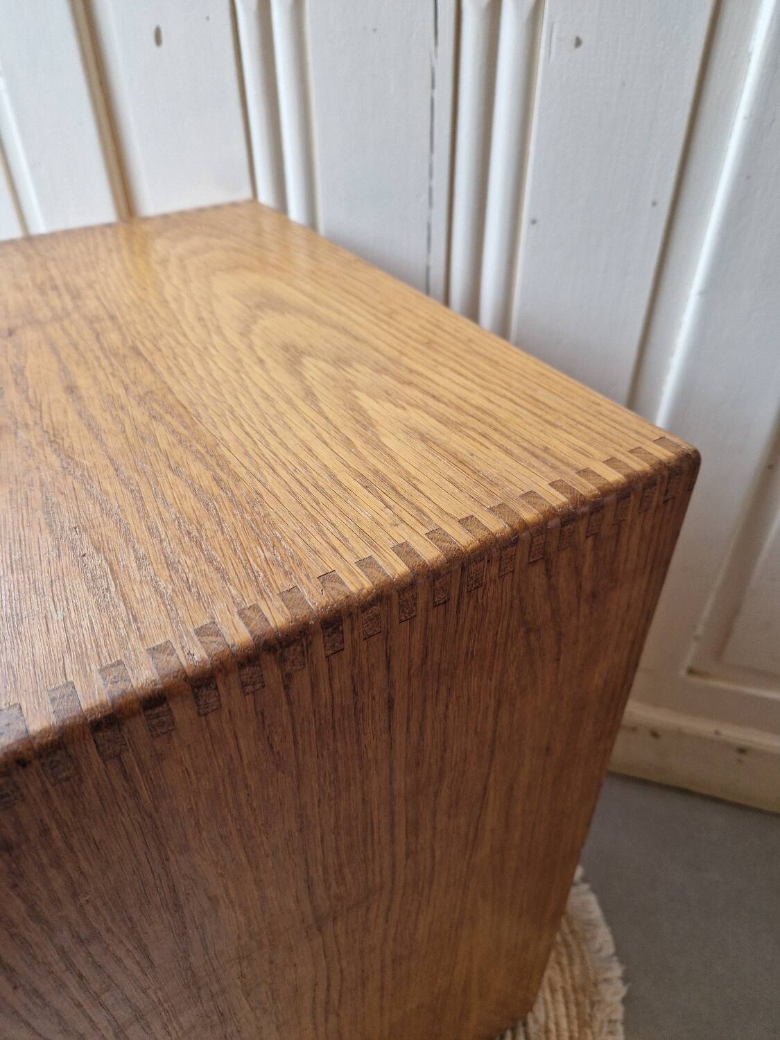 Mid-century oak bedside table 1965 by Raf Staverton