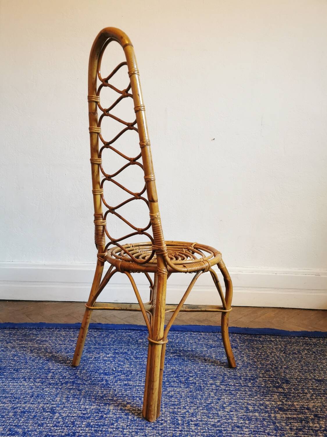 Dirk von Sliedregt rattan chair circa 1950