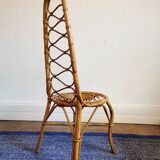 Dirk von Sliedregt rattan chair circa 1950