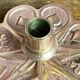Bronze candlestick, card game decoration