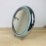 Vintage chrome barber mirror