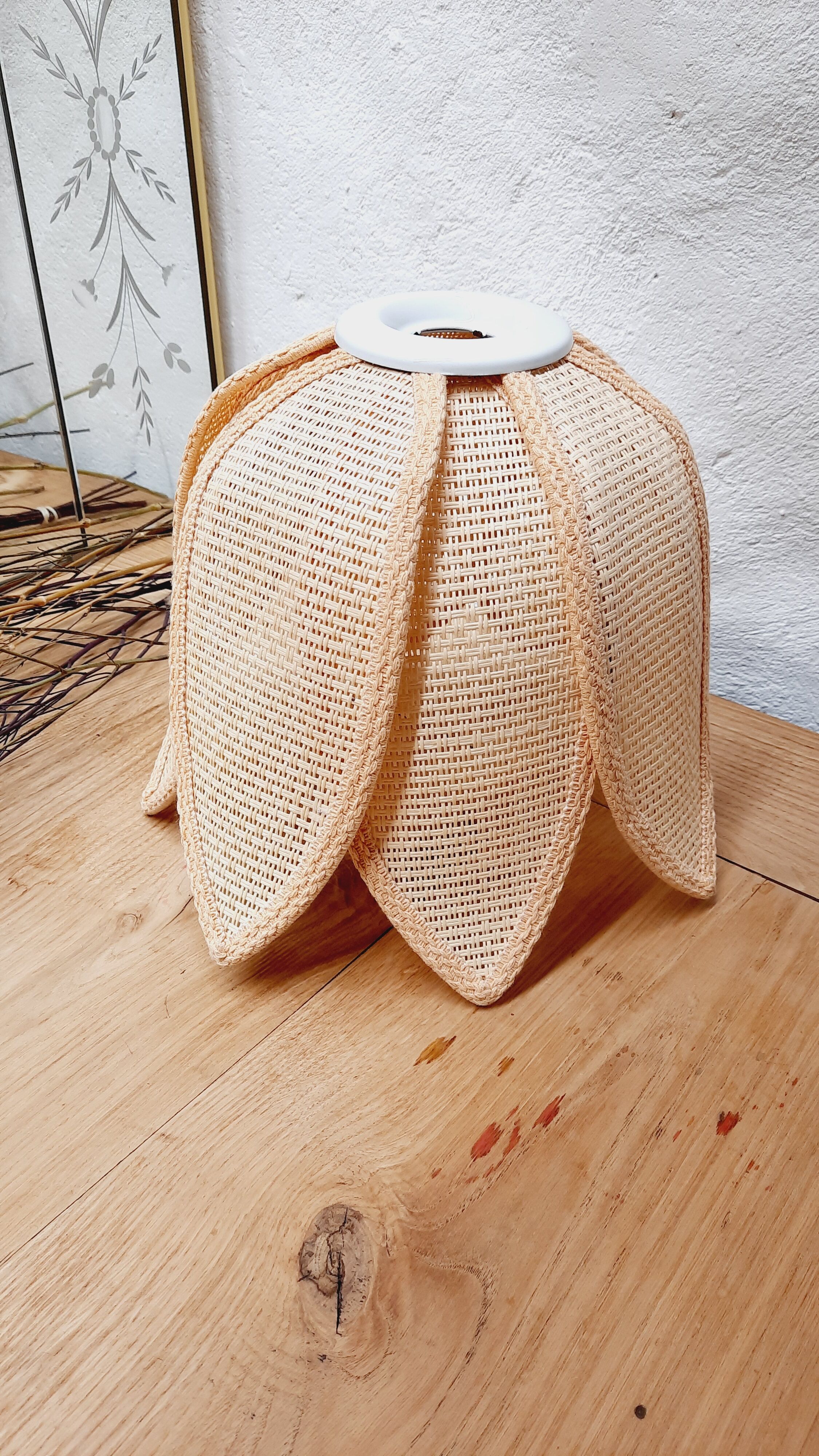 Vintage flower lampshade