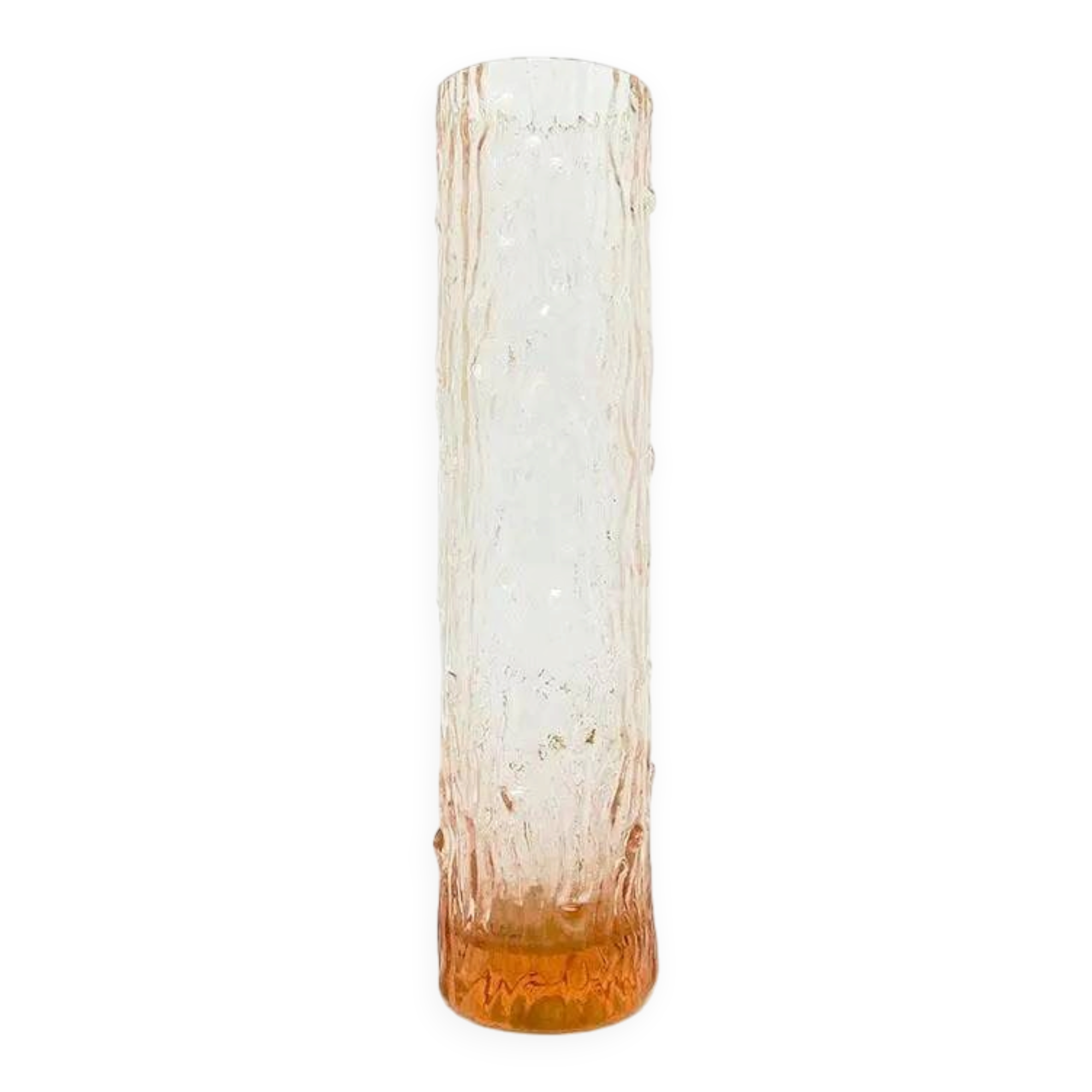 Pieniek vase, mid-century modern, pressed glass, designed by V. Hanus, Czechoslovakia, 1960s
