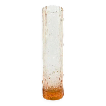 Pieniek vase, mid-century modern, pressed glass, designed by V. Hanus, Czechoslovakia, 1960s