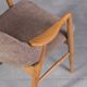 Fauteuils scandinaves design en bois de frêne