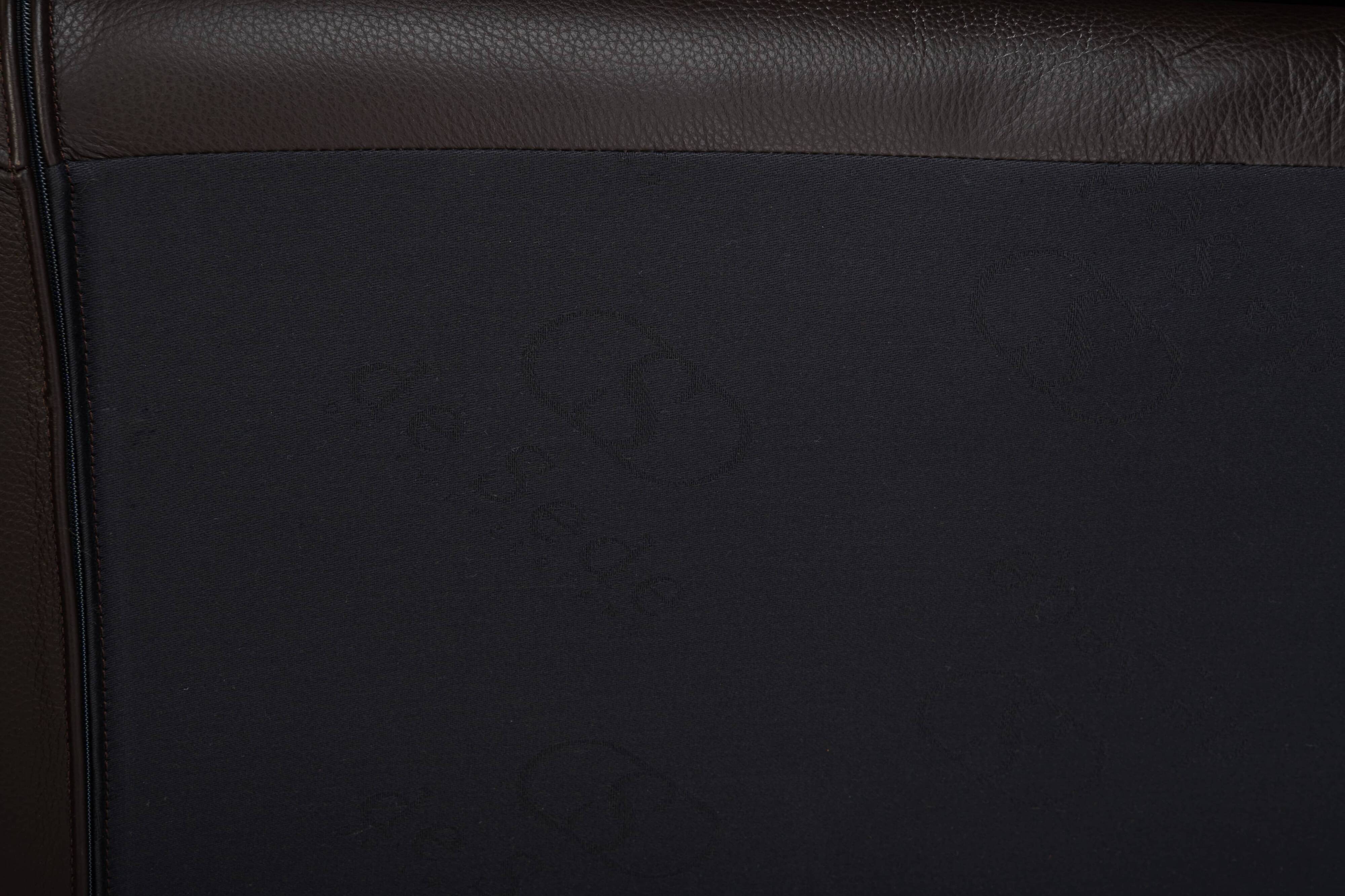 DS-2011 Sofa by De Sede, dark brown leather lounge