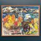 Original Large Mid Century Swedish Oil On Canvas – “Abstract Landscape” By S. Pctcizon –1963 – Vintage & Framed – 85 × 69 Cm (33.5" × 27.2")
