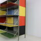 Rangement mural coloré des années 50 par Wim Rietveld pour Gispen