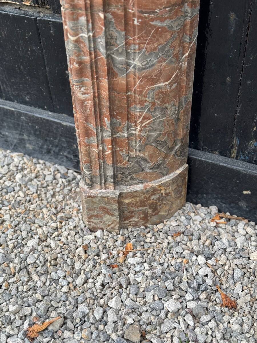 Regency fireplace in Rance marble, 18th century