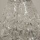 Brutalist honeycomb crystal vase