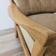 70s beech living room armchair