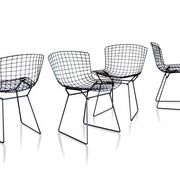 Set of 4 chairs "Wire" by Harry Bertoia, edition Knoll 1st edition