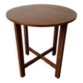 Table d'appoint ronde vintage 1930 Art Déco