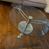 Coffee table modular round glass design