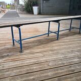 Vintage school locker room bench