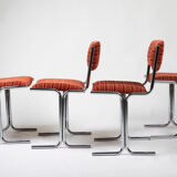 Suite of four chairs 70s