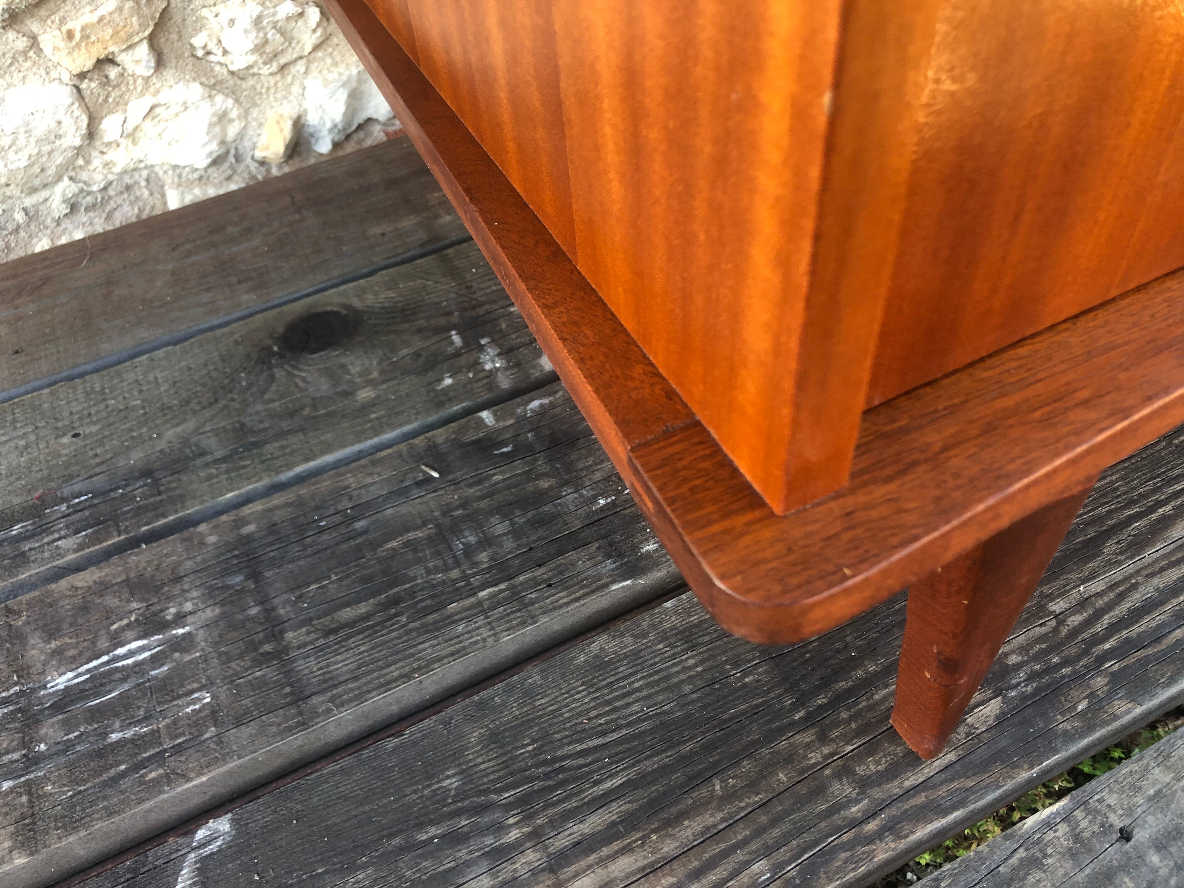 Scandinavian chest of drawers with 4 drawers and storage, circa 60's