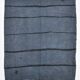 Tapis kilim vintage rayé bleu clair, 174x204 cm