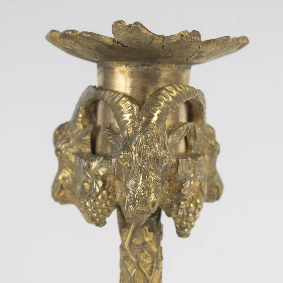 Pair of gilded bronze candlesticks from the Napoléon III period.